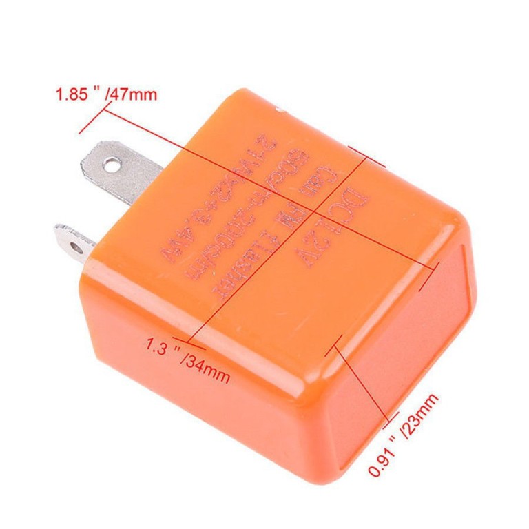 Flasher Orange Flaser Pengatur Kedip Lampu Motor Sen Sein Sign Led Relay Bisa Di Stel Setel-6