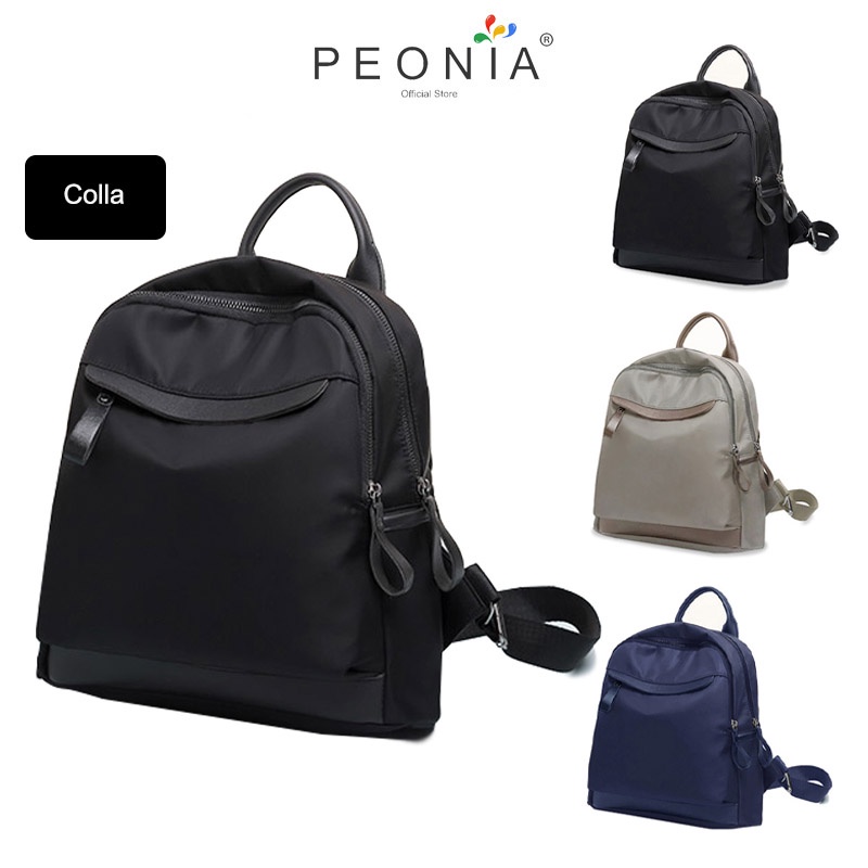 Peonia PNA COLLA Water Resistant Ransel Korea Tas Wanita Punggung Import Kantor Kerja Sekolah Kuliah Outdoor Trendy Fashion Style Travel Casual Backpack Anak Remaja Perempuan Selempang Cewek Bag
