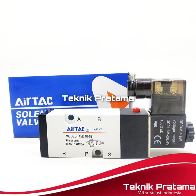 Solenoid Valve 4m310 08 / 4m310-08 Airtac 220v ac/ 24v dc