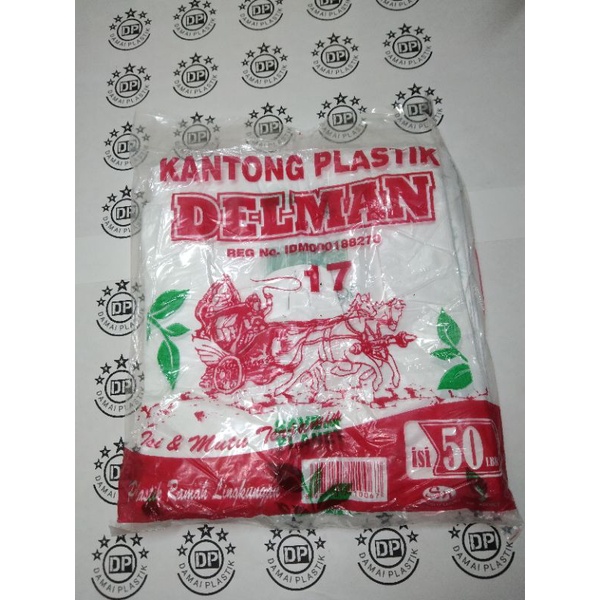 Hd Delman Uk 17 Ramah Lingkungan Kantong Plastik Kresek Go Green Save Planet isi 50 lembar