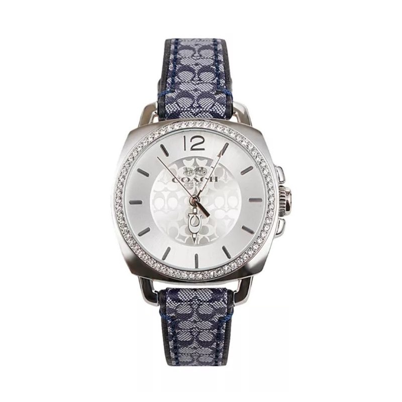 Coach Boyfriend signature Navy/Silver Watch 14503149