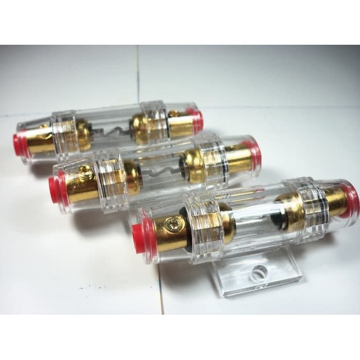 Sekring sikring Fuse audio transparan model botol (60A)