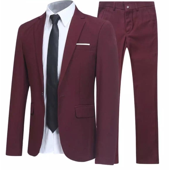 SETELAN JAS PRIA SLIMFIT BASIC FORMAL 4IN1 - TWIST KYLE LIST WHITE STYLE ORIGINAL NIKAYU HIGH TWIST