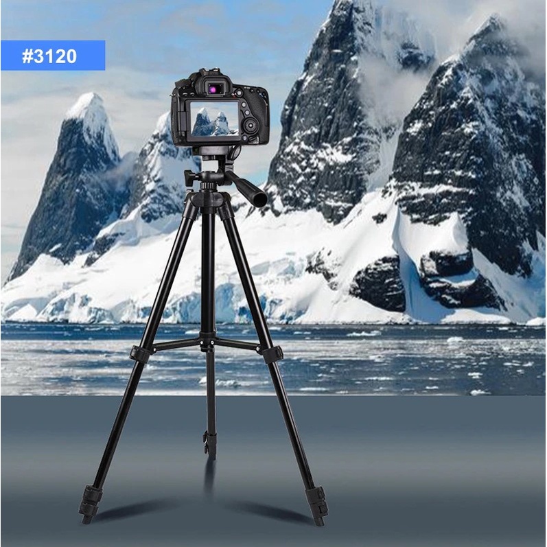 3120 Tripod + Free Holder U + Free Sarung tripod universal stand dudukan penyangga kamera HP -+1meter universal original