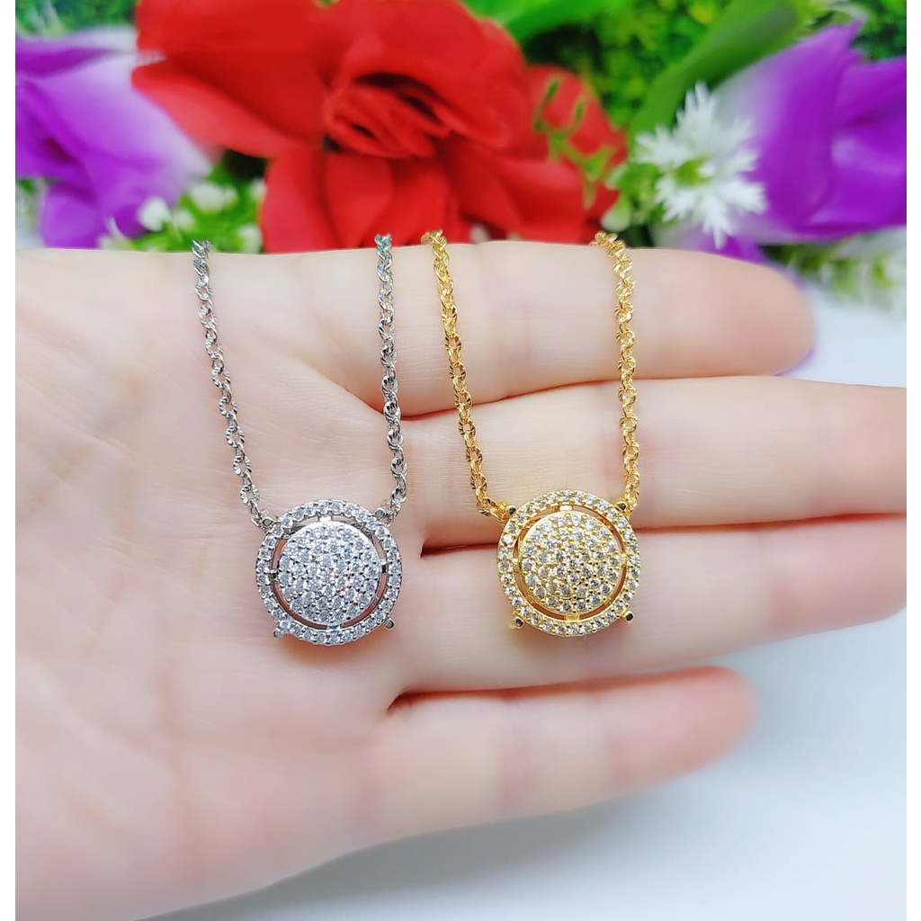 Kalung permata lapis emas perhiasan xuping jewelry 0069-0072