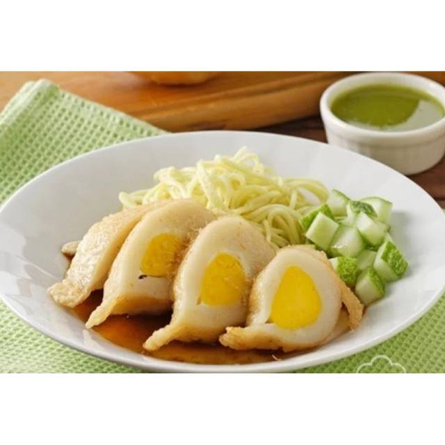 

Pempek Palembang Ikan Belida. Kapal selam isi 2pcs