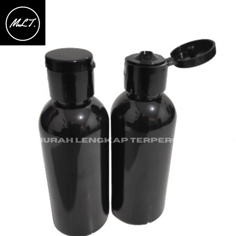 BOTOL FLIPTOP 60ML HITAM / BOTOL 60ML HITAM FLIPTOP