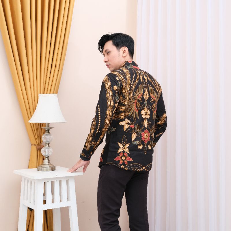 Kemeja Batik Pria Lengan Panjang Prabuseno Batik Alisan Batik Premium Batik Solo Premium MTF05