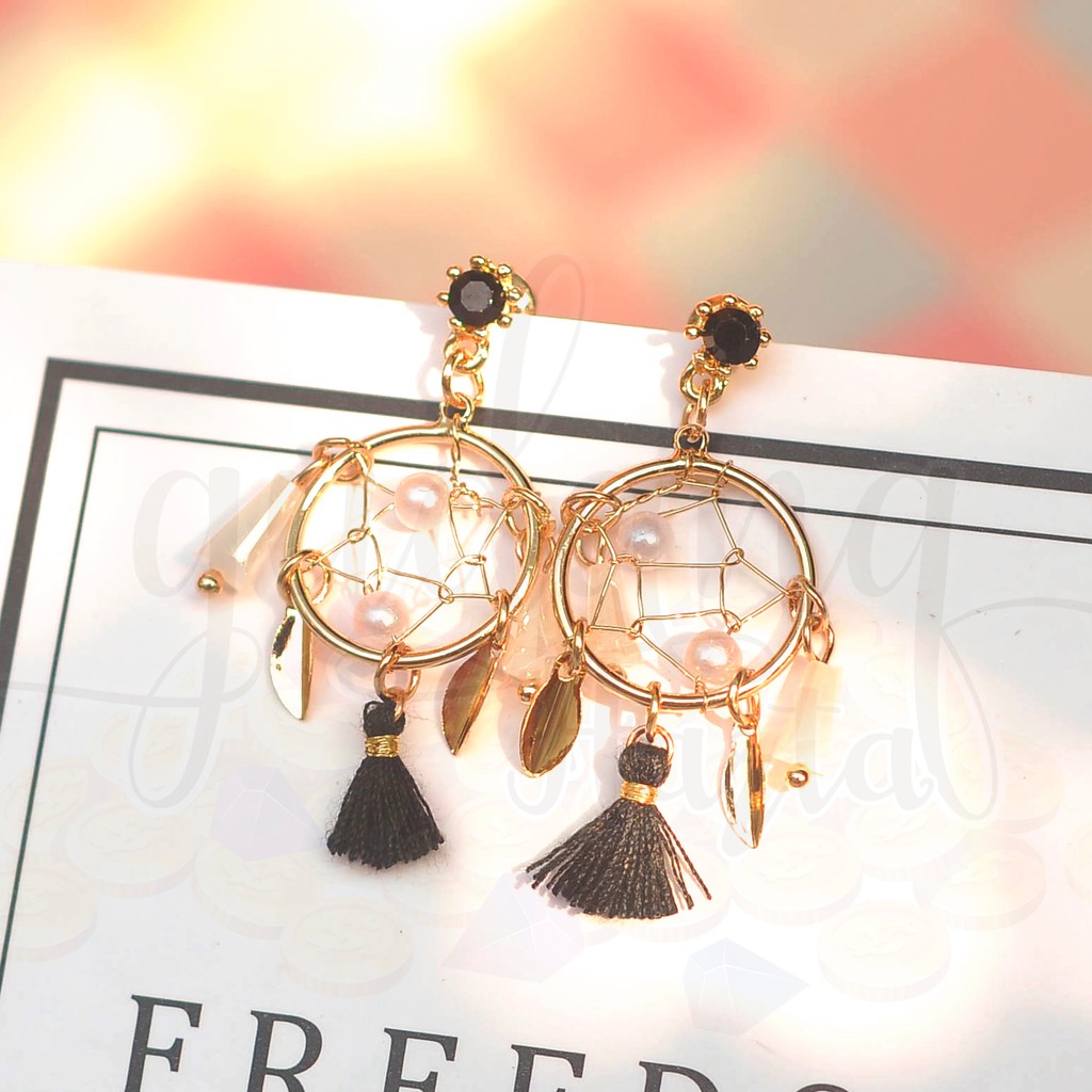 Anting Stud Dream Catcher Unik Lucu GH 203597