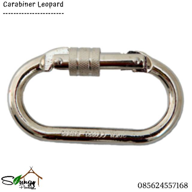 Carabiner Leopard 20 KN Screw Lock Original Safety Climbing / Industri