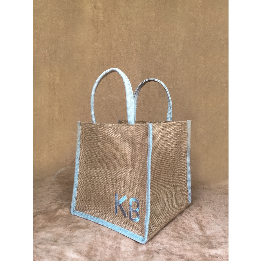 Tas Souvenir Karung Goni Kombinasi Kanvas Hampers - Bordir Custom