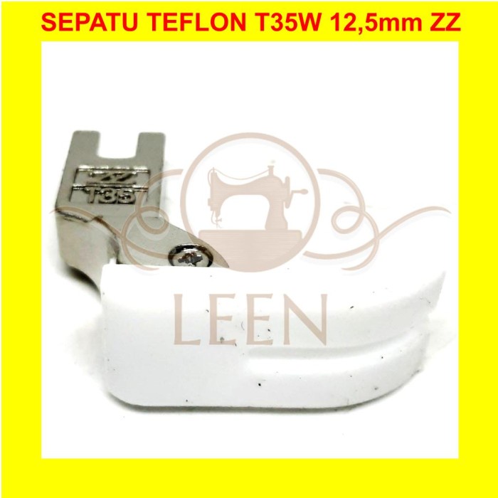 Sepatu Teflon T35W 12,5 mm Belah Tengah Mesin Jahit High Speed LEEN