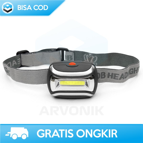 HEADLAMP OUTDOOR WATERPROOF TAFFLED ORIGINAL CH-2016 SENTER LED MURAH