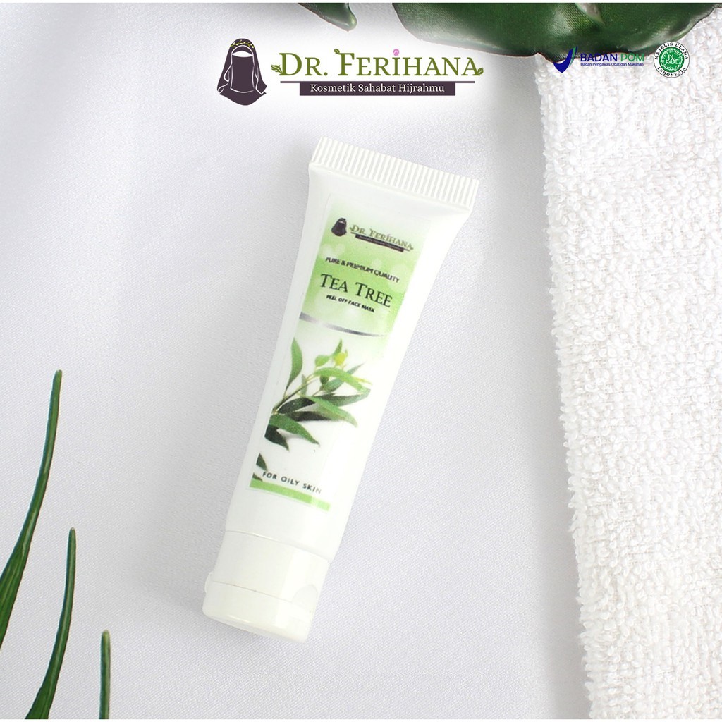 MASKER WAJAH - FACE MASK TEA TREE PEEL OFF GEL DR. FERIHANA SCINCARE