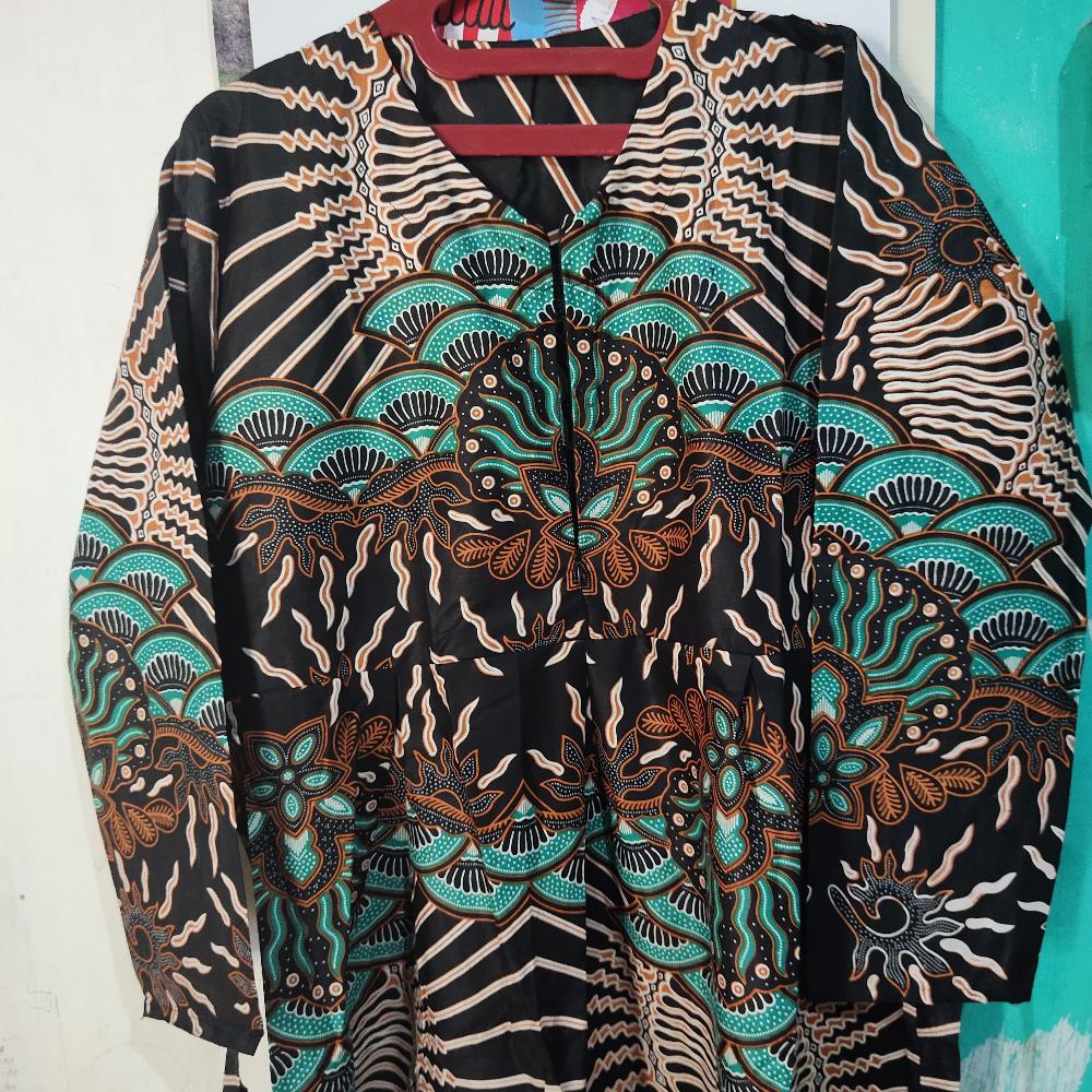 Gamis Batik Ekslusif Motif Kenari