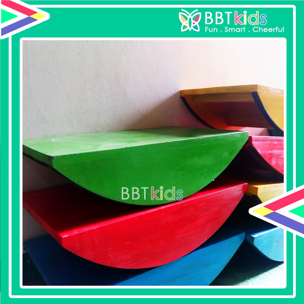 BALANCE BOARD BIG PAPAN KESEIMBANGAN ANAK WOODEN TOYS BALANCING BOARD MAINAN KAYU SOLID EDUKATIF GYMNASTIC