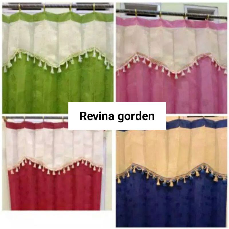 gorden plisket gorden murah gorden poni tempel