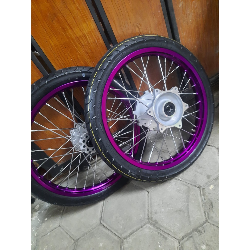 velg set roda set cacing pnp crf150l model cacing  velg cacing