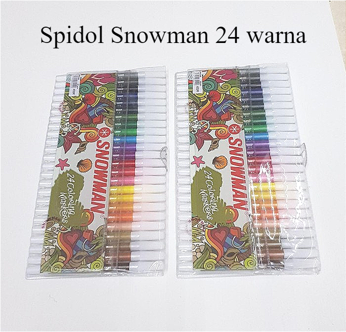 

SPIDOL SNOWMAN KECIL SET 24-WARNA