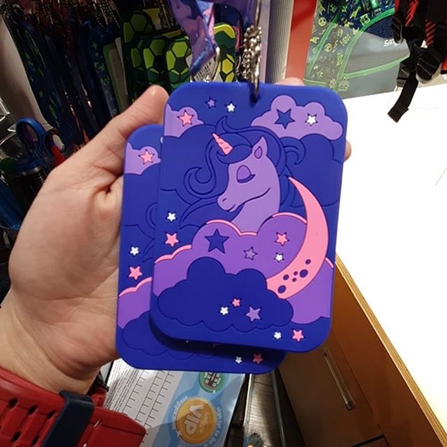

Smiggle scented lanyard unicorn name tag gantungan tali