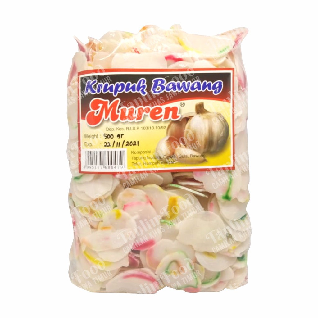 Krupuk Kerupuk Bawang Pelangi Warna Warni Muren ASLI Sidoarjo (500gr)