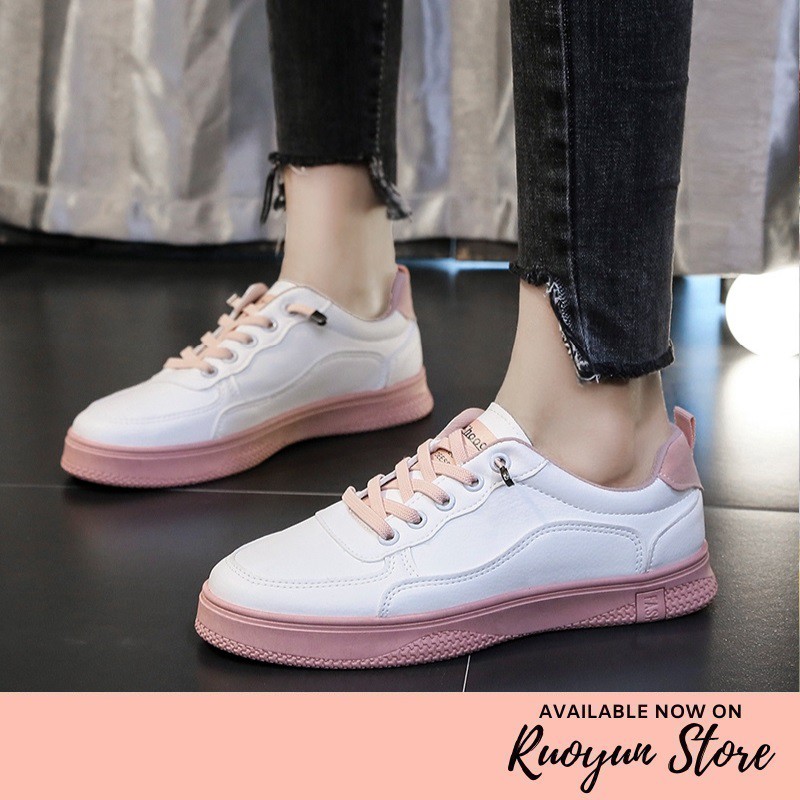 RYX - Solid Platform Sepatu Sneakers Canvas Wanita Fashion Casual (NO BOX) - Ori Import