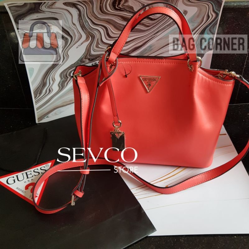 BagCorner - Tas Authentic GUESS Original Tangey Girlfriend Satchel