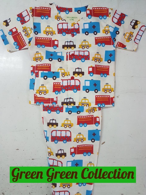 Piyama Katun Anak Motif Full Print (1-10th)