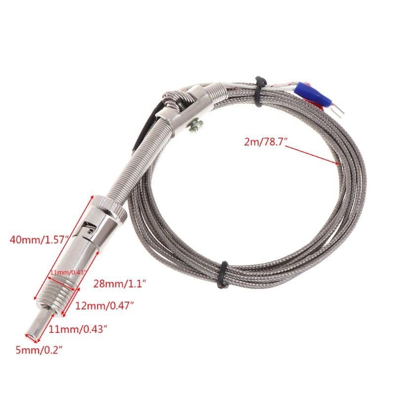 Stainless Steel Temperature Sensor K Type Thermocouple Bayonet Compression