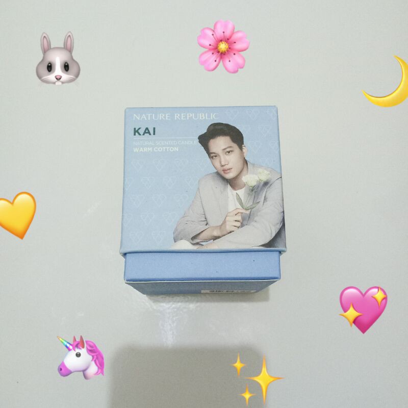 EXO KAI Scented Candle Nature Republic Warm Cotton
