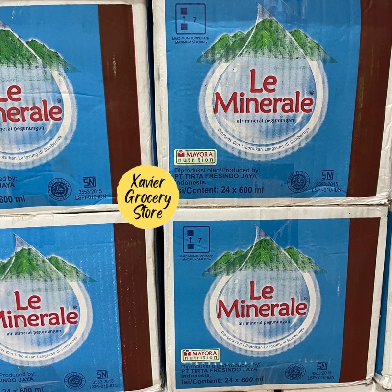 LE MINERALE Air Mineral Botol 600ml - 1 Dus Isi 24