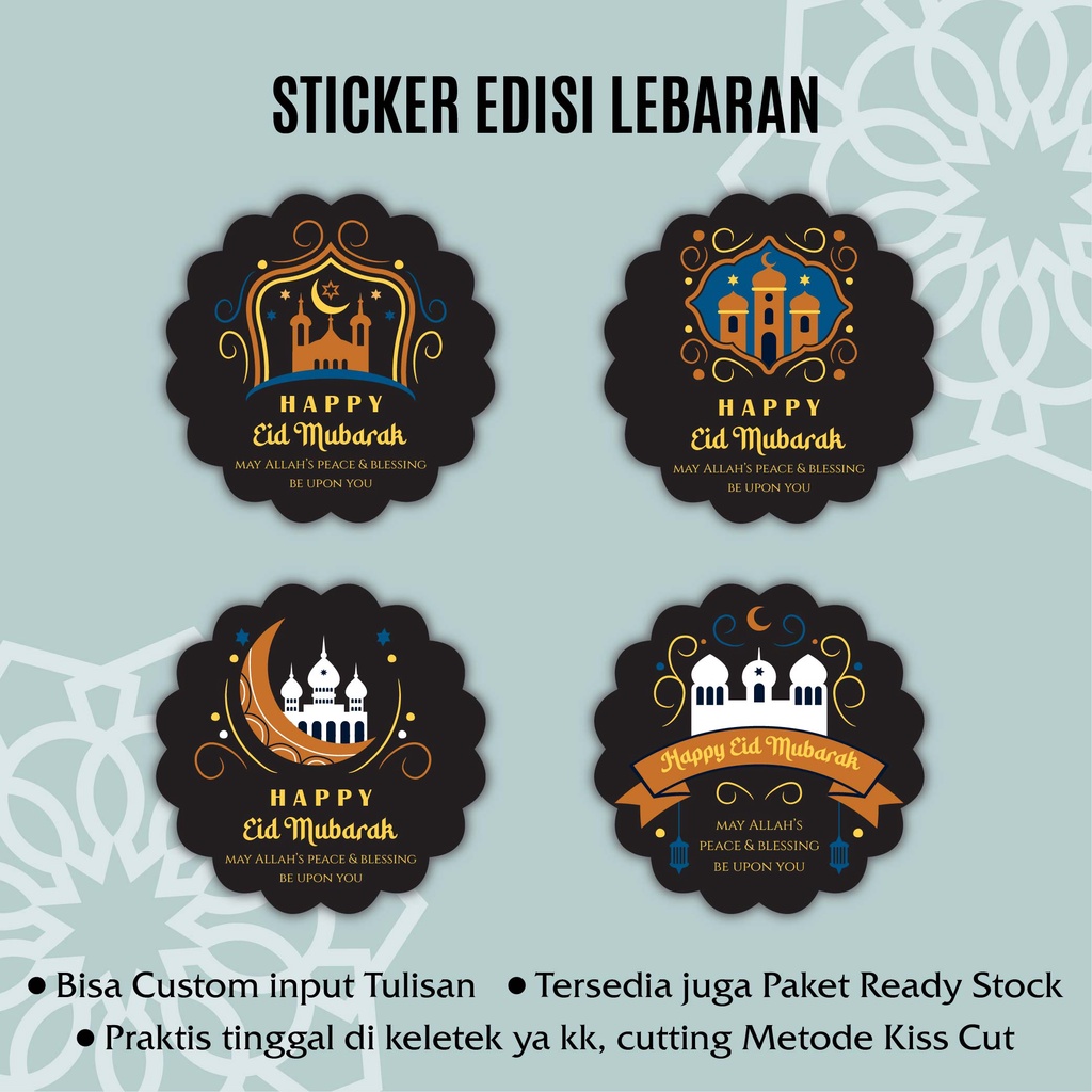 

Artomaringi Stiker Idul Fitri/Stiker Lebaran/Stiker Ucapan Hari Raya F 17