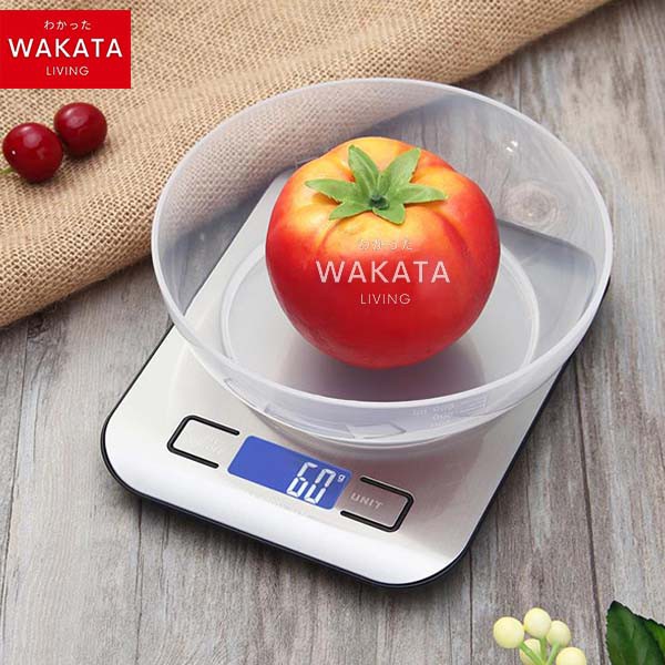 THOME Timbangan Dapur Kue Digital 5Kg STAINLESS / Stylish Timbangan Dapur Digital Kue Kitchen Scale untuk Kopi Makanan Tepung - Timbangan Digital Dapur