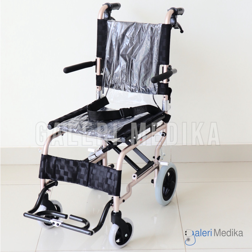 (KHUSUS GOJEK) Kursi Roda Travel / Travel Wheelchair GEA FS804L / FS 804 L / FS804L FREE Tas Jinjing