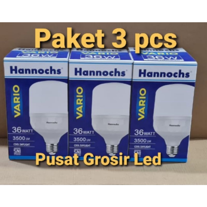 Paket 3 pcs Hannochs Vario 32 watt Cahaya Putih Garansi Resmi Hannochs 1 Tahun