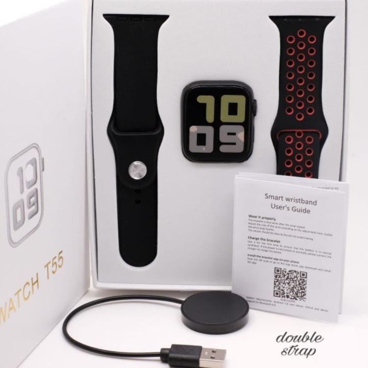 Smartwatch T55 Double ap 2 Tali Smartwatch Bluetooth D3W7