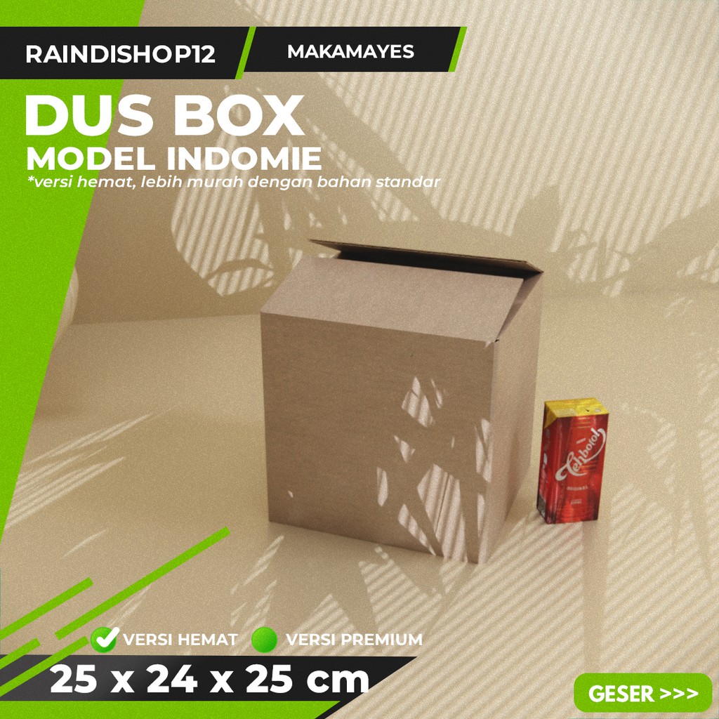 

BOX 25 X 24 X 25 CM KARDUS KOTAK KEMASAN PACKAGING KADO POLOS