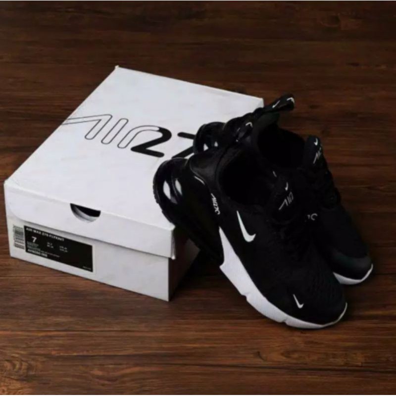 NIKE AIRMAX 270 MAN BLACK WHITE AND GOLD IMPORT PREMIUM QUALITY