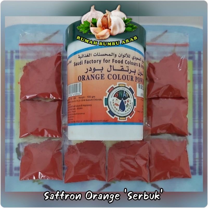 

Saffron Bubuk 100 Gram Botol (Orange, Kuning, Kuning Telur, Merah)