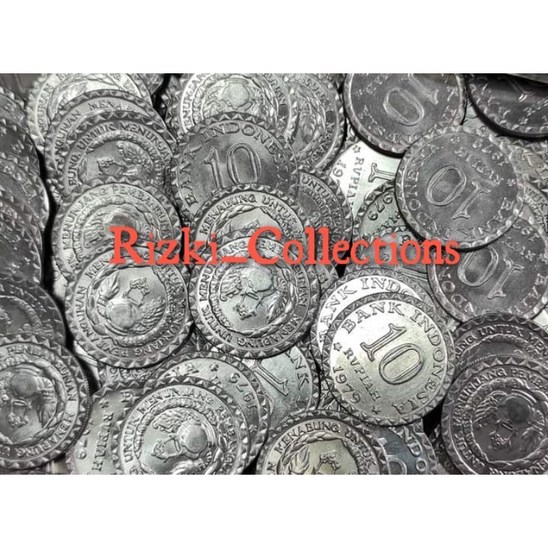 uang kuno koin 10 rupiah Tabanas