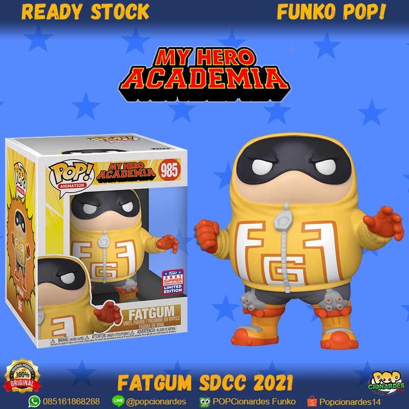 Funko POP My Hero Academia - Boku No - Fatgum Fat Gum SDCC 2021 #985