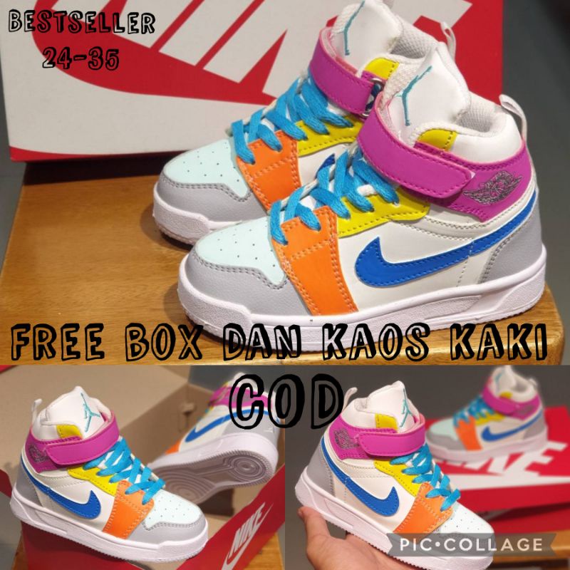 Sepatu Anak Perempuan Nike Jordan / Sepatu Jordan Anak / Sepatu Sneakers Anak Jordan /Sepatu Anak