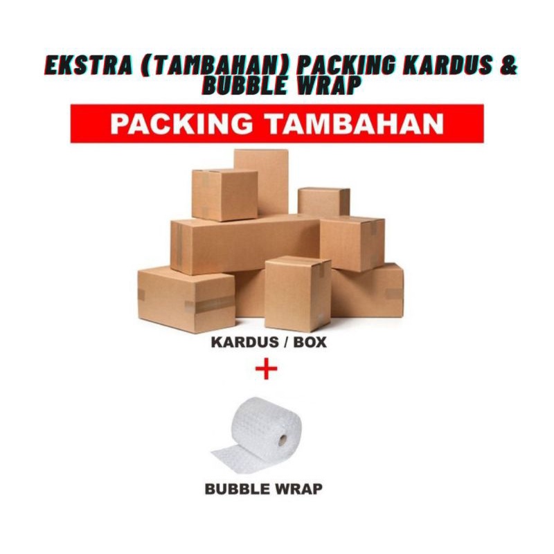 

kardus dan bubble wrap
