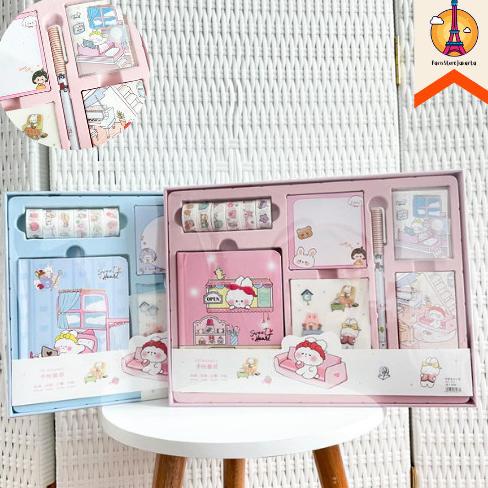 

Paket Jurnal 7 in 1 Free Box Paket Alat Tulis Sekolah Anak Murah Lucu