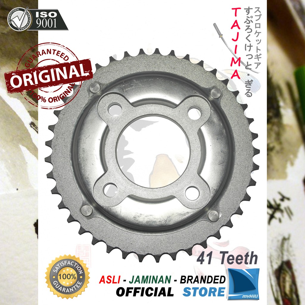 Gigi Tarik 40T ~ 47T HONDA GL 100, CB 100 Gir Belakang - Rear Sprocket Gear TAJIMA