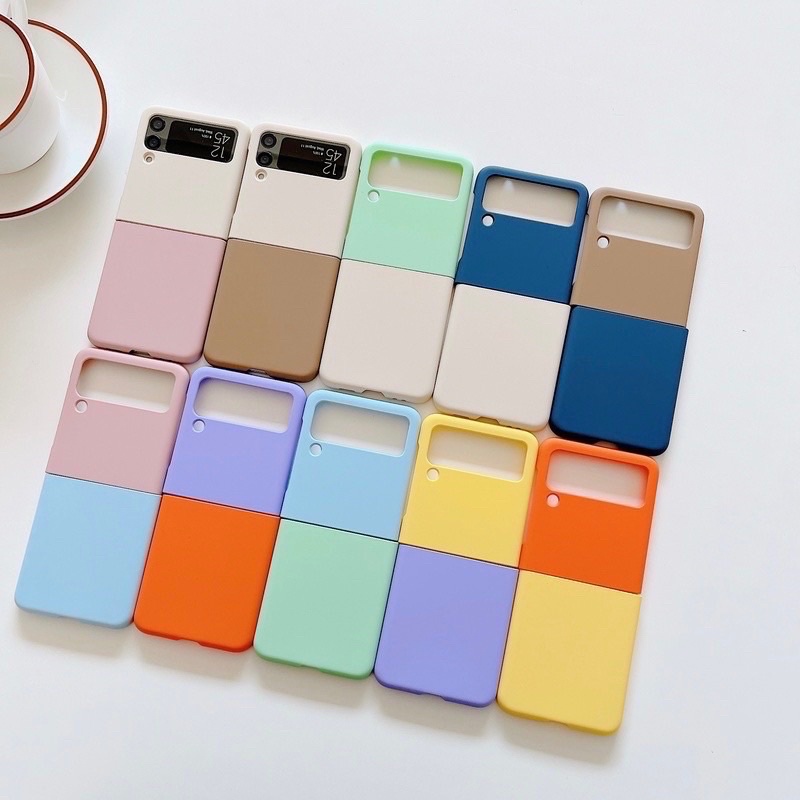 Casing Hardcase Samsung Galaxy Z Flip 4 5g Zflip4 Shockproof Warna Polos