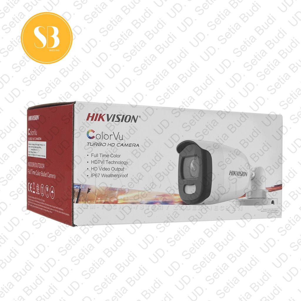 Kamera CCTV Outdoor DS-2CE10HFT-F Hikvision Colorvu Berwarna 5 MP