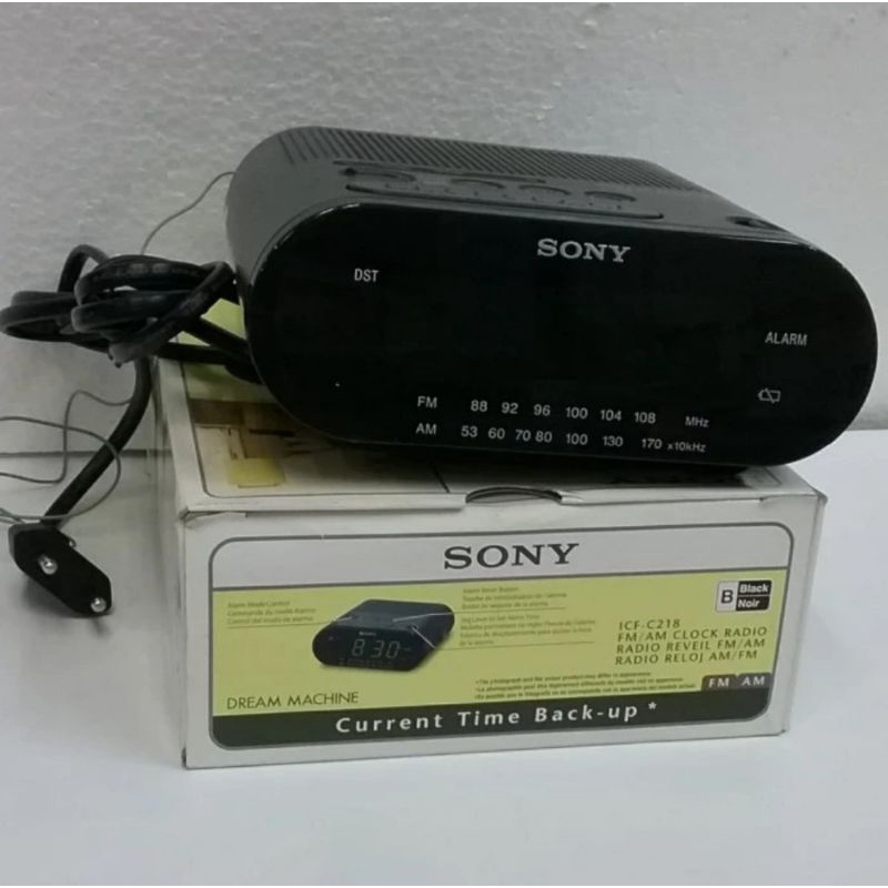 SONY CLOCK RADIO ICF C 218 FM AM JAM ALARM
