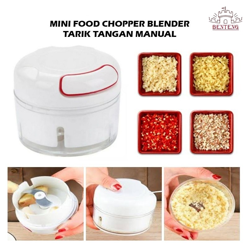 Alat Pemotong Bawang Sayur Blender Tarik Tangan Manual Speedy Chopper Alat Pemotong Bawang Sayur