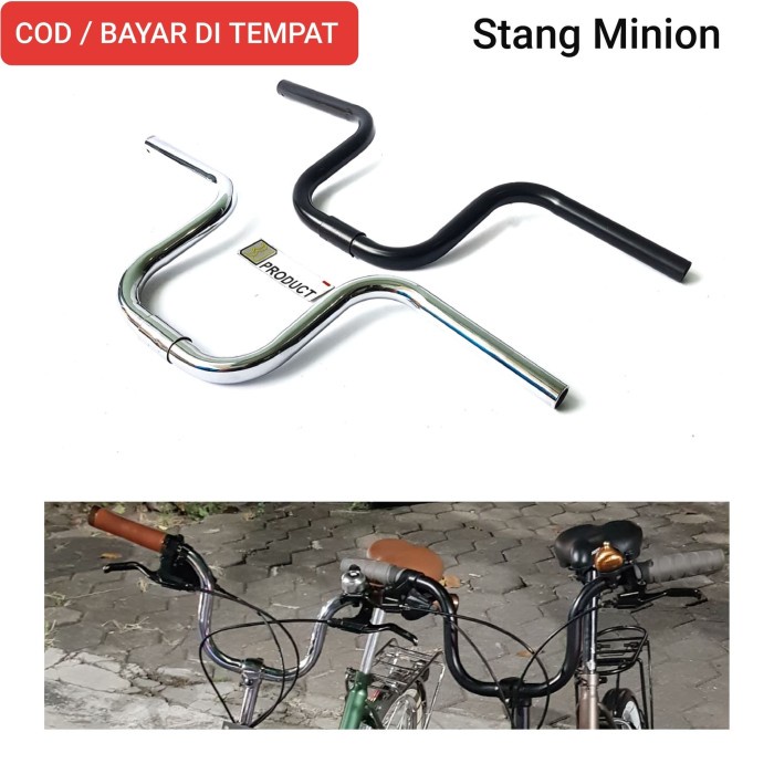 STANG BROMPTON RAZE HIGH RISE WARNA HITAM COD